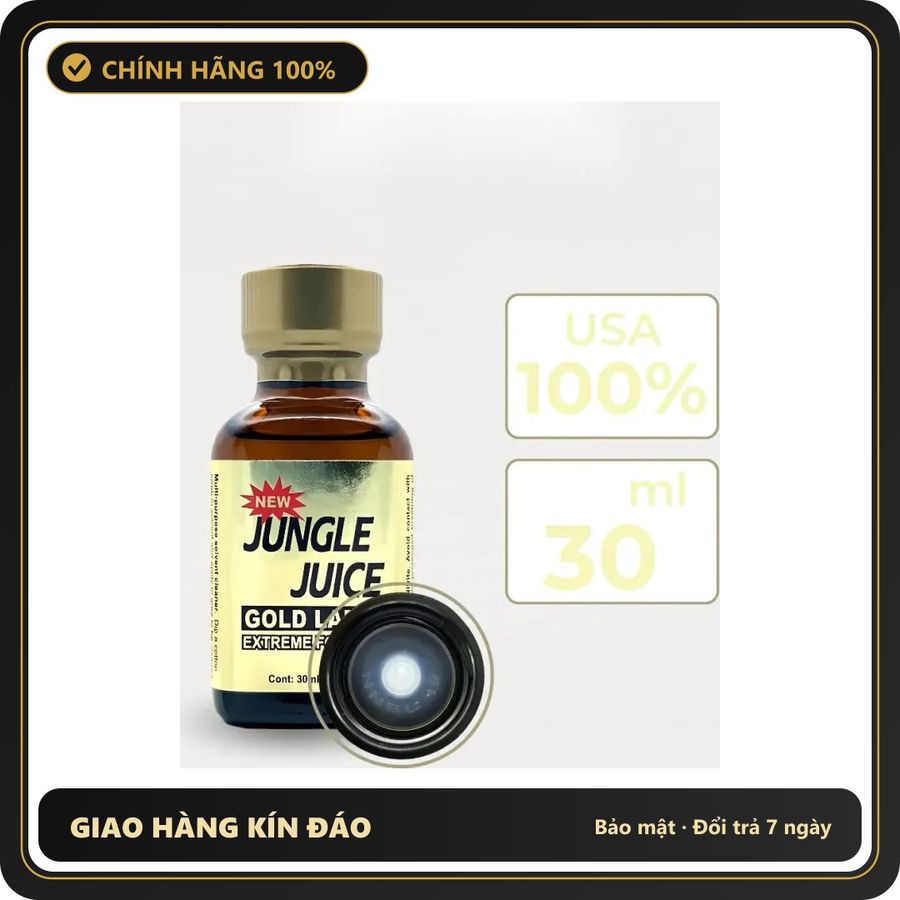 Popper Chính Hãng Tăng Cảm Xúc Cho Cuộc Yêu Popper Jungle Gold 30ml - Snapshop Chính Hãng