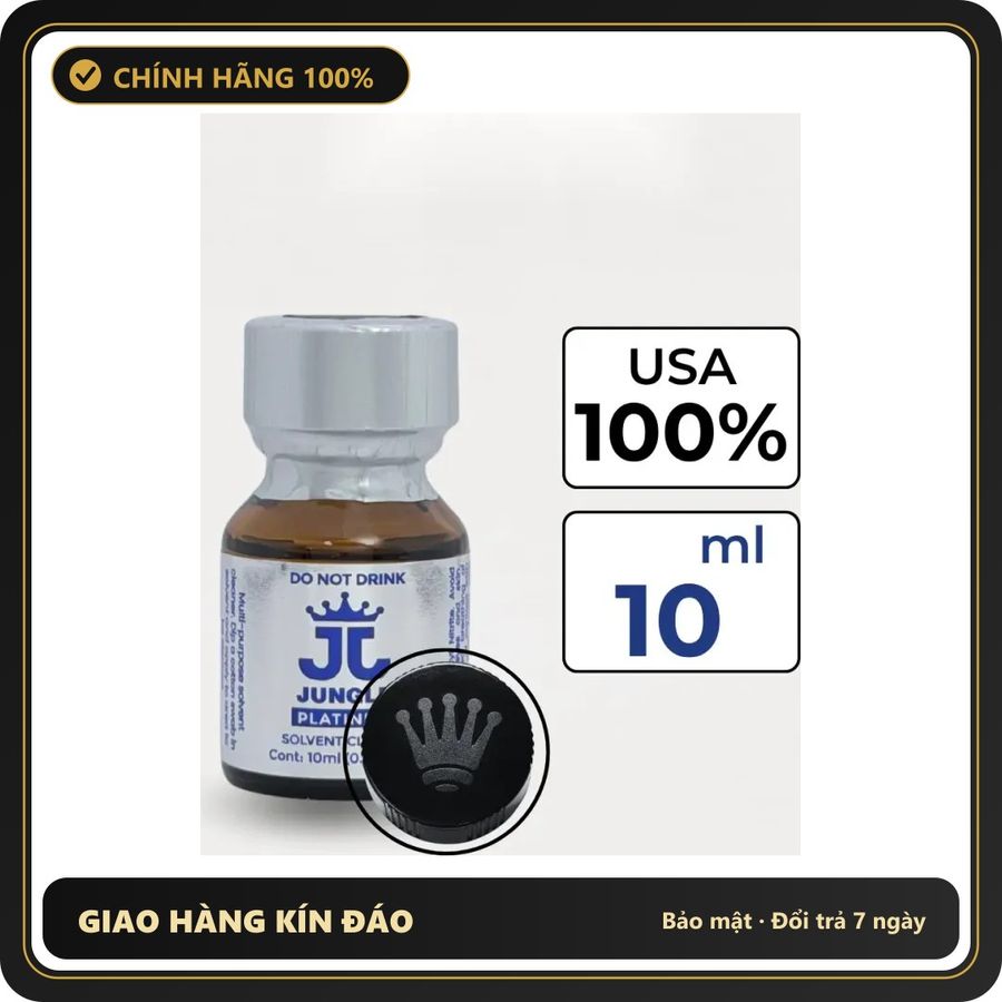 Tinh Dầu Hít Thư Giãn Dành Cho Người Lớn Popper Jungle Platinum 10ml Hàng Chuẩn - Snapshop Chính Hãng
