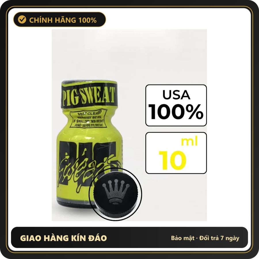 Tinh Dầu Hít Thư Giãn Dành Cho Người Lớn Popper Pig Sweat 10ml Hàng Chuẩn - Snapshop Chính Hãng