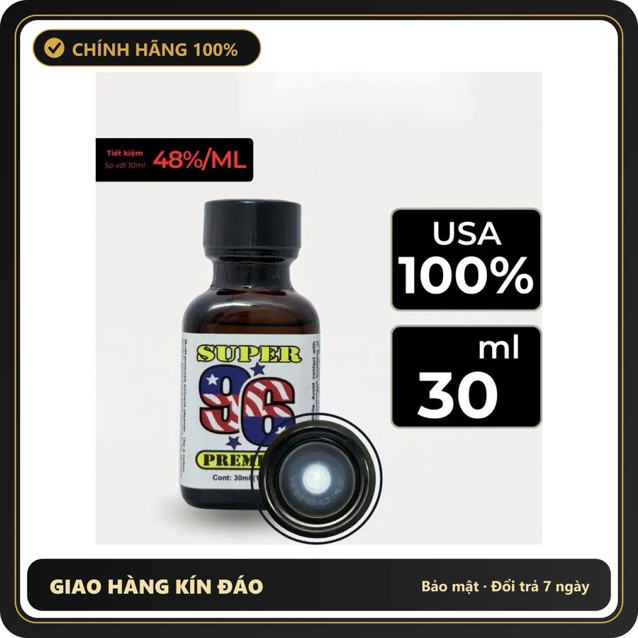 Popper Chính Hãng Tăng Cảm Xúc Cho Cuộc Yêu Popper Super 96 30ml - Snapshop Chính Hãng