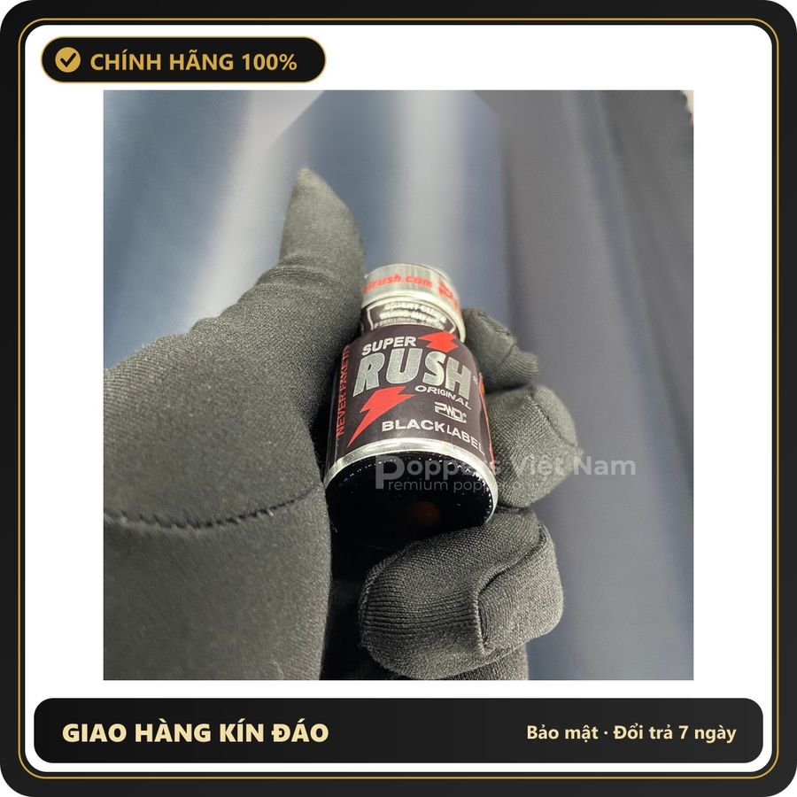 Tinh Dầu Hít Thư Giãn Dành Cho Người Lớn Popper Rush Black 10ml - Snapshop Chính Hãng