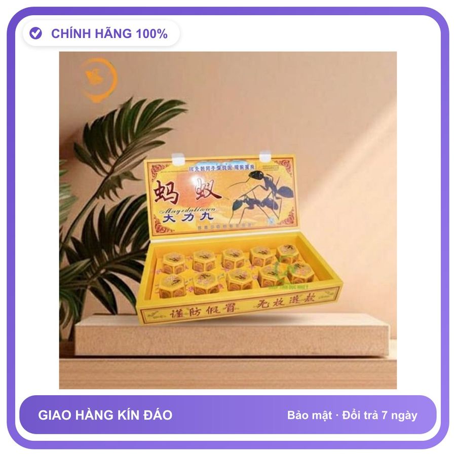 Viên uống hỗ trợ tăng cường sinh lý nam giới Kiến càng đen Tây Tạng Hộp 10 Viên Chính Hãng An Toàn Tiện Lợi Giao Nhanh Toàn Quốc