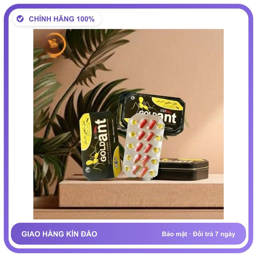 Viên uống hỗ trợ tăng cường sinh lý nam giới GOLD Ant USA dạng viên Hộp 20 Viên Chính Hãng An Toàn Tiện Lợi Giao Nhanh Toàn Quốc