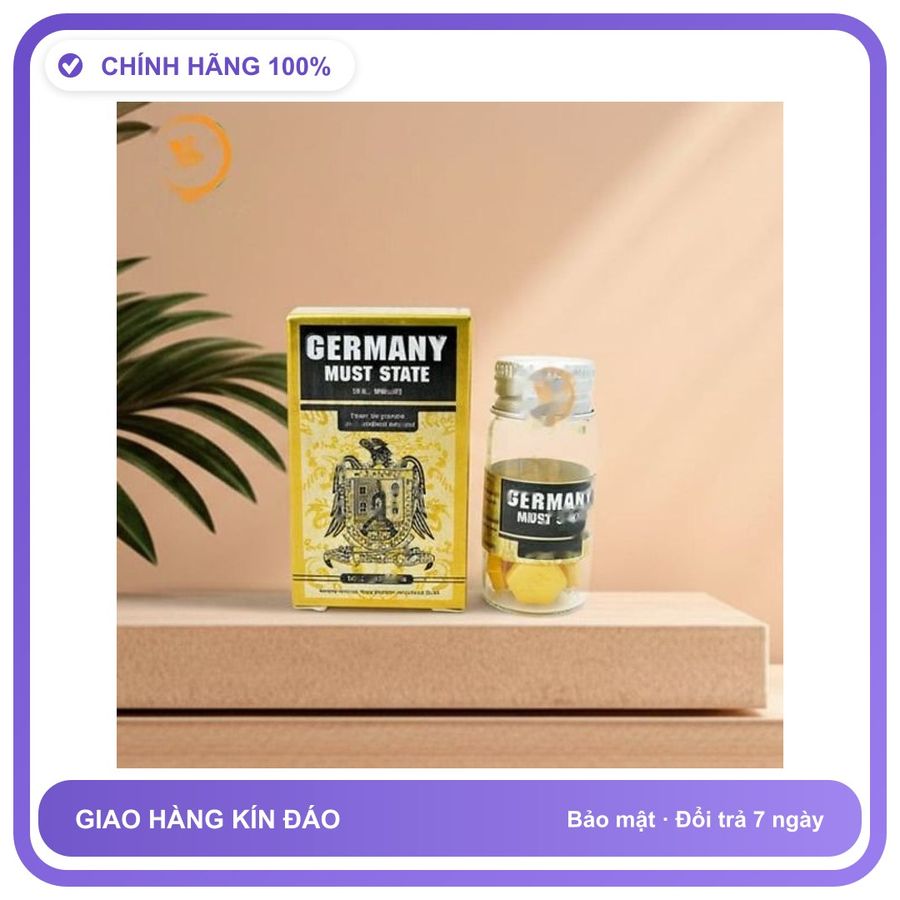 Viên uống hỗ trợ tăng cường sinh lý nam giới Germany Must State Dành Cho Nam - Tăng Ham Muốn Thăng Hoa Chính Hãng An Toàn Tiện Lợi Giao Nhanh Toàn Quốc