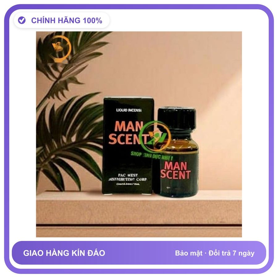 Chai hít Popper Man Scent 10ml tăng khoái cảm Chai 10ml Chính Hãng An Toàn Tiện Lợi Giao Nhanh Toàn Quốc