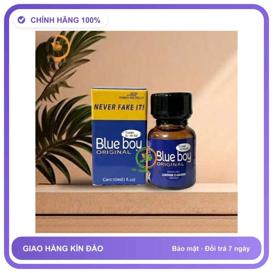 Chai hít Popper Blue Boy 10ml tăng khoái cảm Chai 10ml Chính Hãng An Toàn Tiện Lợi Giao Nhanh Toàn Quốc