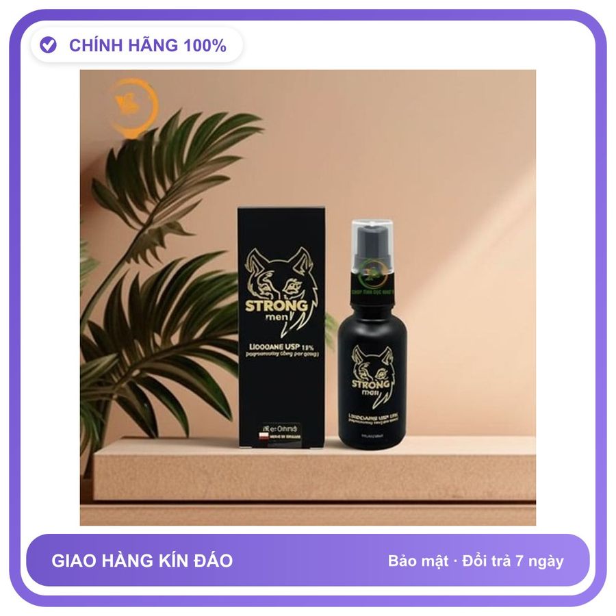 Chai Xịt Chống Xuất Tinh Sớm Strong Men Chai 30ml Chính Hãng An Toàn Tiện Lợi Giao Nhanh Toàn Quốc