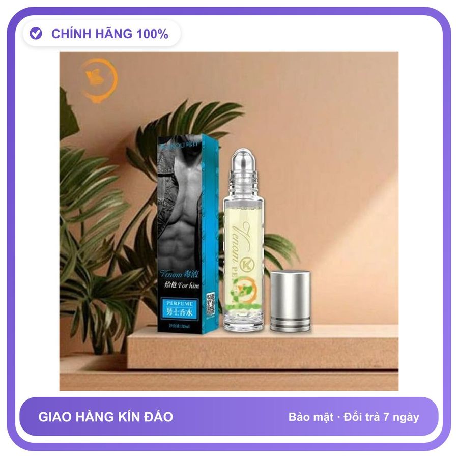 Nước Hoa Tăng Kích Thích Tình Yêu Nam Và Nữ dạng lăn Kakou Venom For Him cực mạnh giá rẻ Chính Hãng An Toàn Tiện Lợi Giao Nhanh Toàn Quốc