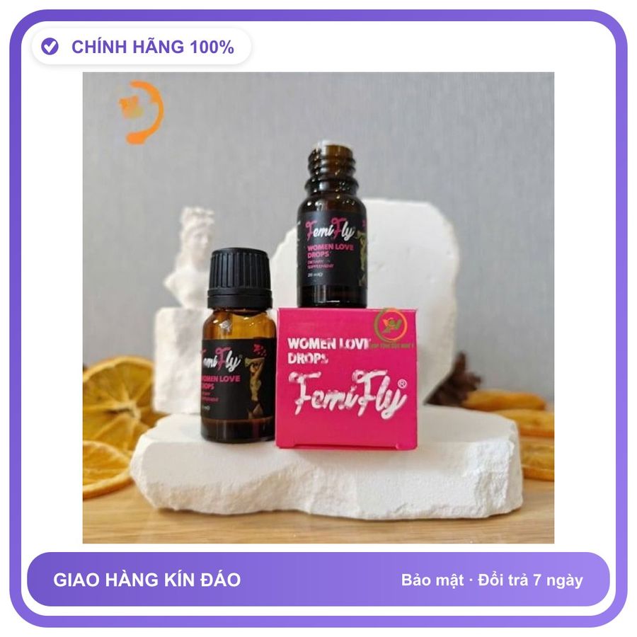 Nước hỗ trợ tăng kích thích tình cảm Femifly dạng nước cực mạnh Dành Cho Nữ - Tăng Ham Muốn Thăng Hoa Chính Hãng An Toàn Tiện Lợi Giao Nhanh Toàn Quốc