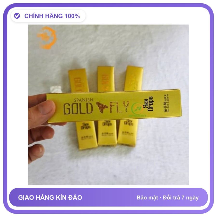 Nước hỗ trợ tăng kích thích tình cảm Gold Fly 5ml dạng nước Hộp 1 Gói Dành Cho Nữ Chính Hãng An Toàn Tiện Lợi Giao Nhanh Toàn Quốc