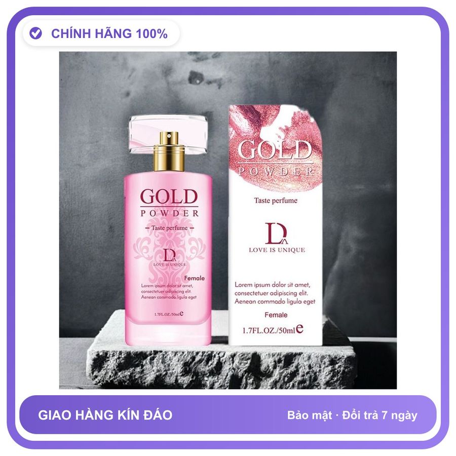 Nước Hoa Tăng Kích Thích Tình Yêu Dành Cho Nam cực mạnh Gold Powder D - Hương Quyến Rũ Cuốn Hút Chính Hãng An Toàn Tiện Lợi Giao Nhanh Toàn Quốc
