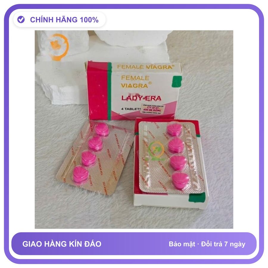 Viên uống LADY-ERA cực mạnh giá rẻ 100mg Dành Cho Nữ Chính Hãng An Toàn Tiện Lợi Giao Nhanh Toàn Quốc