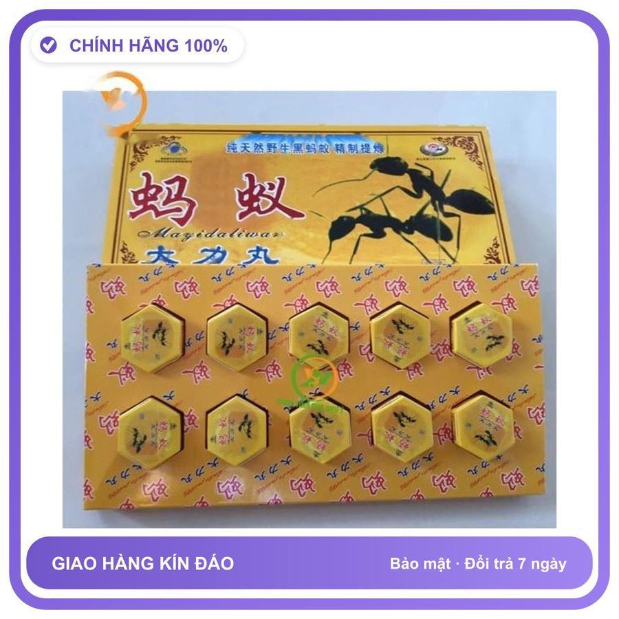 Viên uống hỗ trợ tăng cường sinh lý nam giới Kiến càng đen Tây Tạng Hộp 10 Viên Chính Hãng An Toàn Tiện Lợi Giao Nhanh Toàn Quốc Bản Tiêu Chuẩn