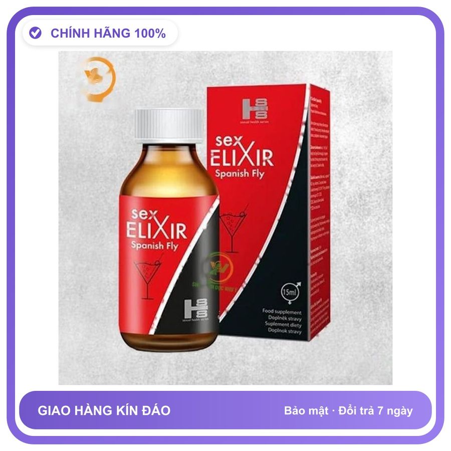 Sản phẩm hỗ trợ tăng sinh lý dạng nước Sex Elixir Spanish Fly 15ml Dành Cho Nam Chính Hãng An Toàn Tiện Lợi Giao Nhanh Toàn Quốc Hàng Nhập Khẩu