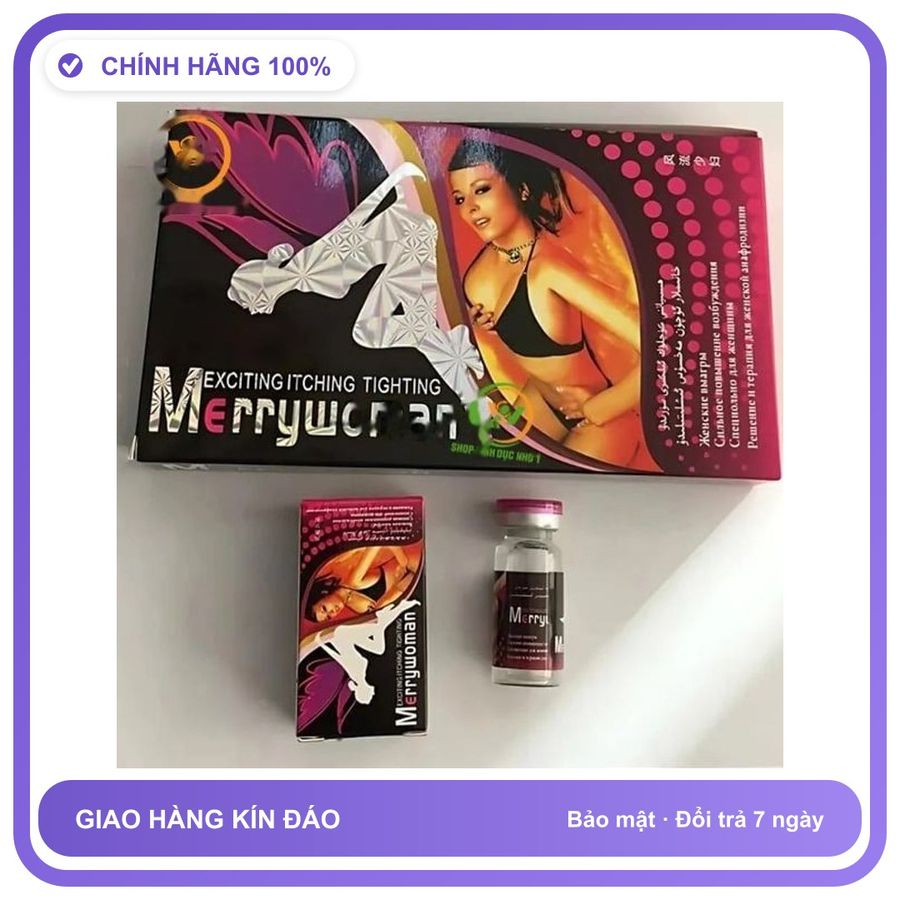 Sản phẩm hỗ trợ tăng sinh lý dạng nước Merry Woman 10ml Dành Cho Nữ - Tăng Ham Muốn Thăng Hoa Chính Hãng An Toàn Tiện Lợi Giao Nhanh Toàn Quốc Mẫu Mới