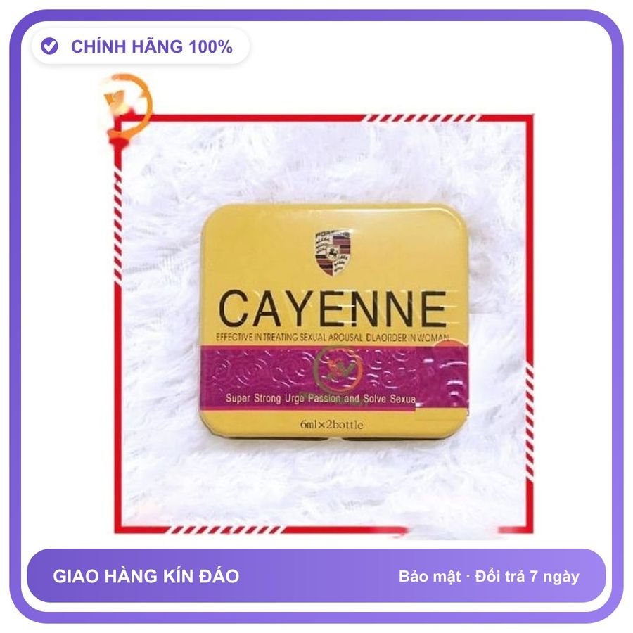 Sản phẩm hỗ trợ tăng sinh lý Cayenne dạng nước USA Dành Cho Nữ - Tăng Ham Muốn Thăng Hoa Chính Hãng An Toàn Tiện Lợi Giao Nhanh Toàn Quốc Mẫu Mới
