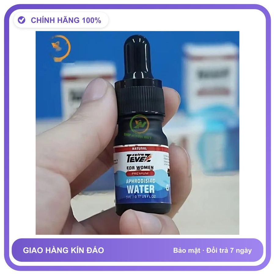 Sản phẩm hỗ trợ tăng sinh lý Extra Tevez dạng nước cực mạnh 5ml Dành Cho Nữ - Tăng Ham Muốn Thăng Hoa Mẫu Mới