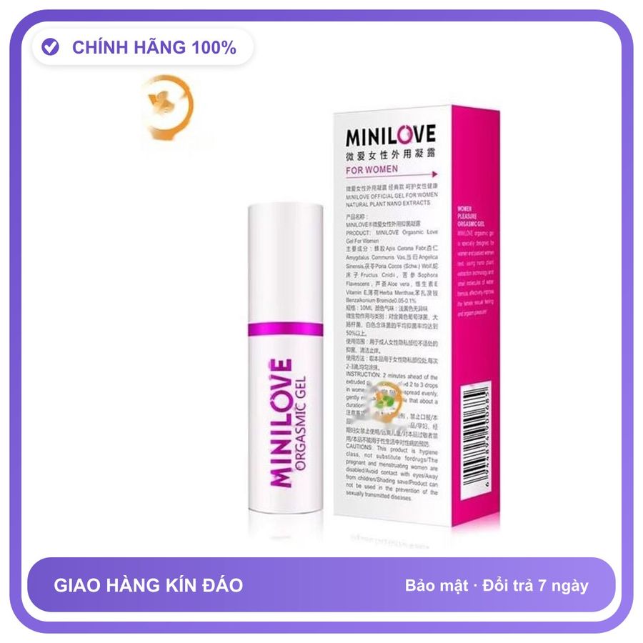 Sản phẩm hỗ trợ tăng sinh lý MiniLove dạng gel bôi cực mạnh 10ml Dành Cho Nữ Chính Hãng An Toàn Tiện Lợi Giao Nhanh Toàn Quốc Bản Tiêu Chuẩn
