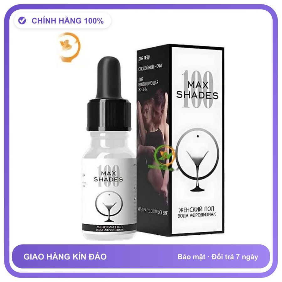 Sản phẩm hỗ trợ tăng sinh lý Max Shadex dạng nước cực mạnh 5ml Dành Cho Nữ - Tăng Ham Muốn Thăng Hoa Hàng Nhập Khẩu