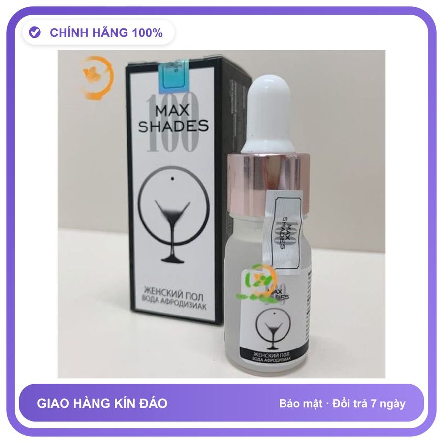 Sản phẩm hỗ trợ tăng sinh lý Max Shadex dạng nước cực mạnh 5ml Dành Cho Nữ - Tăng Ham Muốn Thăng Hoa Bản Tiêu Chuẩn
