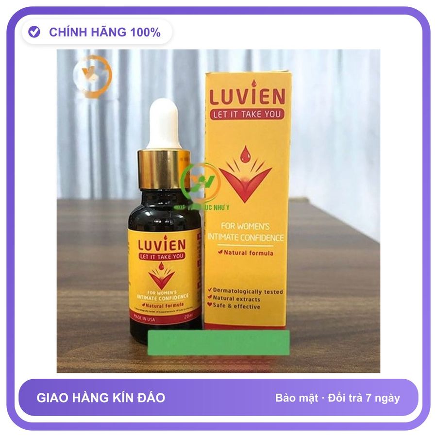 Sản phẩm hỗ trợ tăng sinh lý Luvien dạng nước cực mạnh USA Dành Cho Nữ - Tăng Ham Muốn Thăng Hoa Mẫu Mới