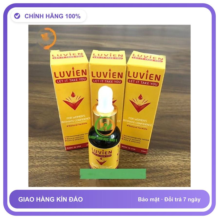 Sản phẩm hỗ trợ tăng sinh lý Luvien dạng nước cực mạnh USA Dành Cho Nữ - Tăng Ham Muốn Thăng Hoa Loại Tốt