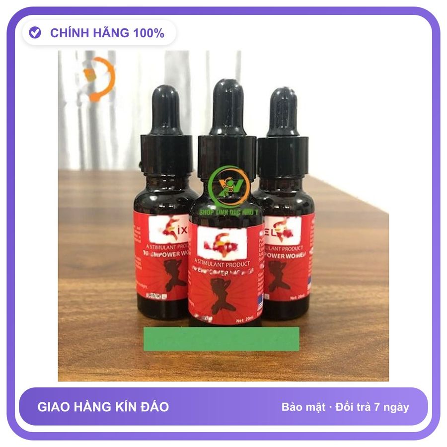 Sản phẩm hỗ trợ tăng sinh lý Elix dạng nước cực mạnh USA Dành Cho Nữ - Tăng Ham Muốn Thăng Hoa Hàng Nhập Khẩu
