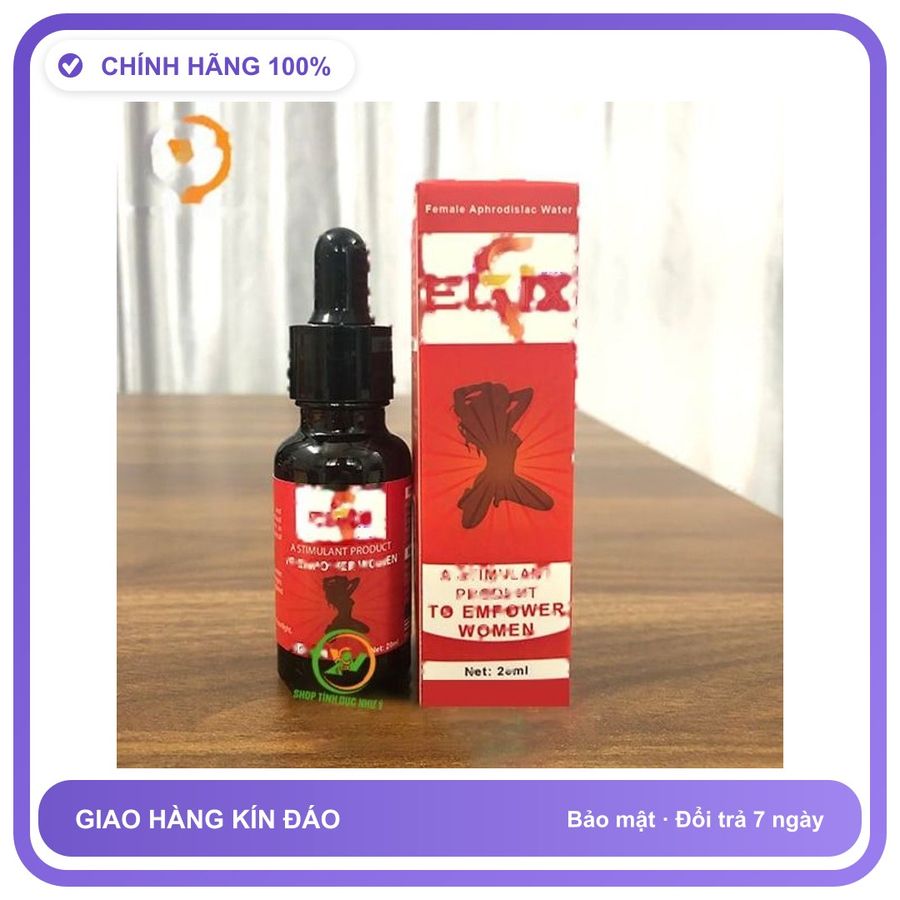 Sản phẩm hỗ trợ tăng sinh lý Elix dạng nước cực mạnh USA Dành Cho Nữ - Tăng Ham Muốn Thăng Hoa Bản Tiêu Chuẩn