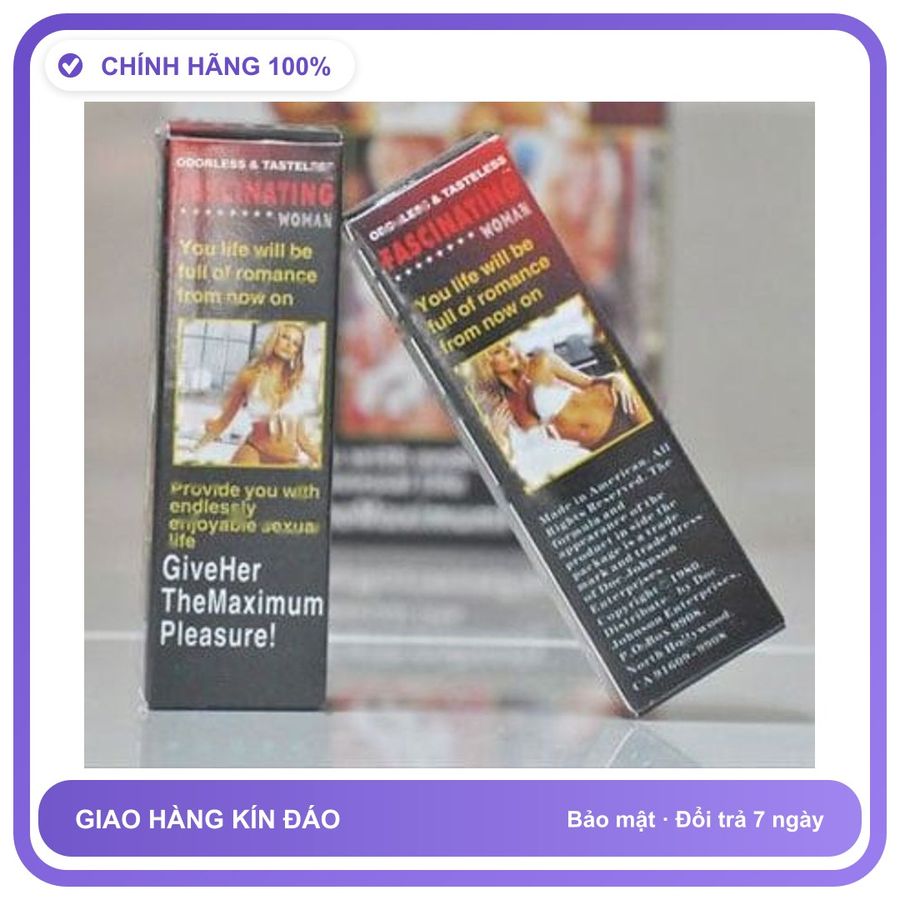 Sản phẩm hỗ trợ tăng sinh lý Fascinating Woman dạng nước cực mạnh Dành Cho Nữ Chính Hãng An Toàn Tiện Lợi Giao Nhanh Toàn Quốc Cao Cấp