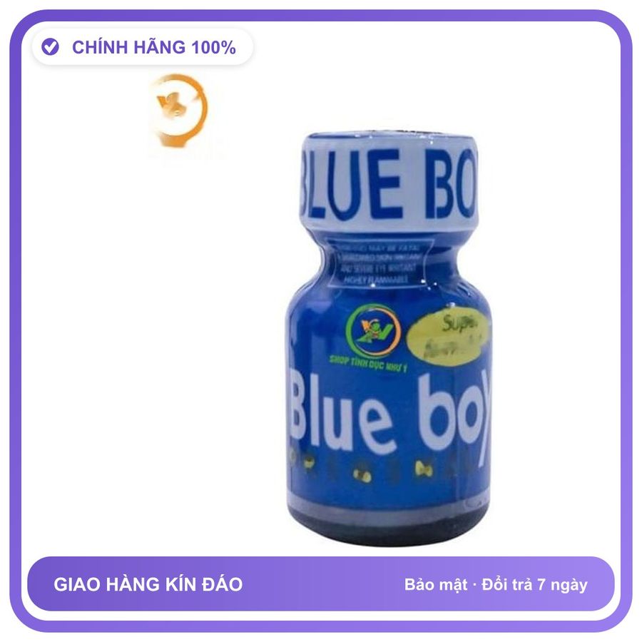 Sản phẩm hỗ trợ tăng sinh lý Chai sản phẩm hít Popper Blue Boy 10ml tăng khoái cảm Chai 10ml Chính Hãng An Toàn Tiện Lợi Giao Nhanh Toàn Quốc Cao Cấp
