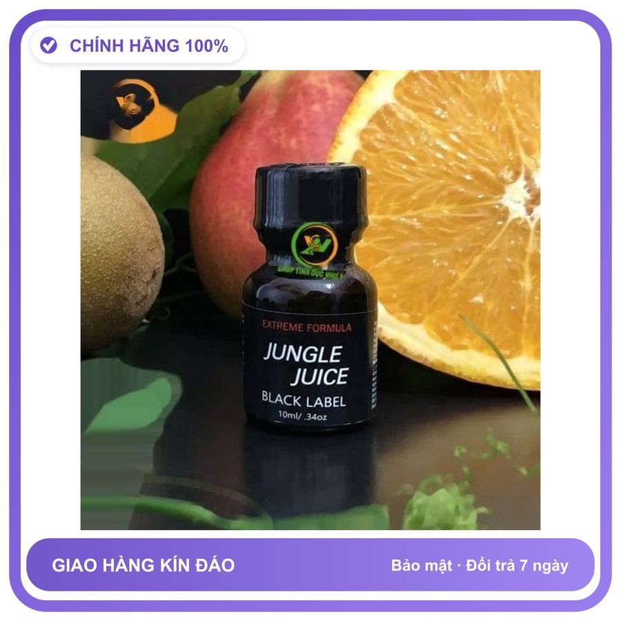Sản phẩm hỗ trợ tăng sinh lý Chai sản phẩm hít Popper Jungle Juice 10ml tăng khoái cảm Chai 10ml Hàng Nhập Khẩu