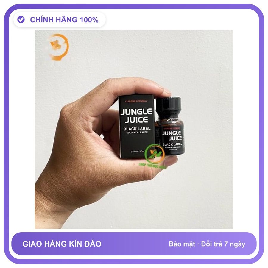 Sản phẩm hỗ trợ tăng sinh lý Chai sản phẩm hít Popper Jungle Juice 10ml tăng khoái cảm Chai 10ml Loại Tốt