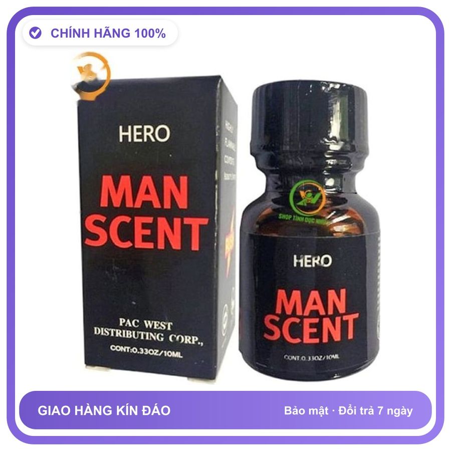 Sản phẩm hỗ trợ tăng sinh lý Chai sản phẩm hít Popper Man Scent 10ml tăng khoái cảm Chai 10ml Bản Tiêu Chuẩn