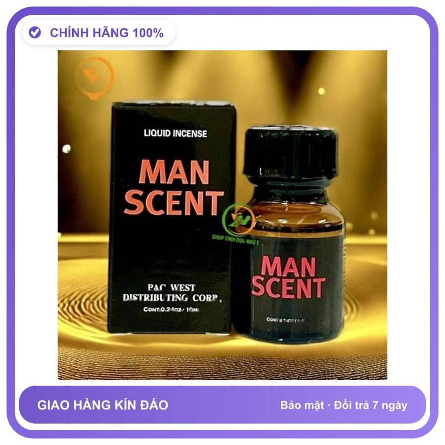 Sản phẩm hỗ trợ tăng sinh lý Chai sản phẩm hít Popper Man Scent 10ml tăng khoái cảm Chai 10ml Loại Tốt