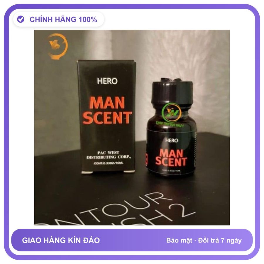 Sản phẩm hỗ trợ tăng sinh lý Chai sản phẩm hít Popper Man Scent 10ml tăng khoái cảm Chai 10ml Hàng Chuẩn