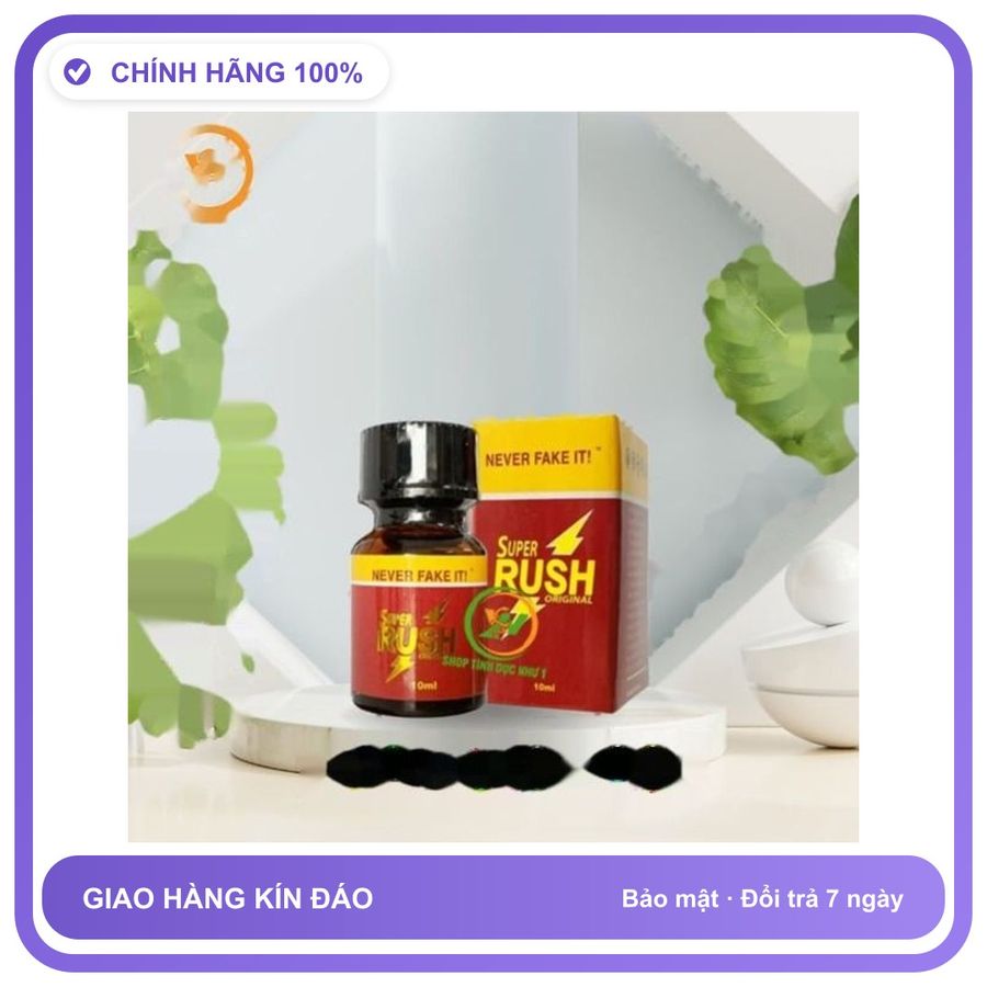 Sản phẩm hỗ trợ tăng sinh lý Chai sản phẩm hít Popper Super Rush 10ml tăng khoái cảm Chai 10ml Mẫu Mới