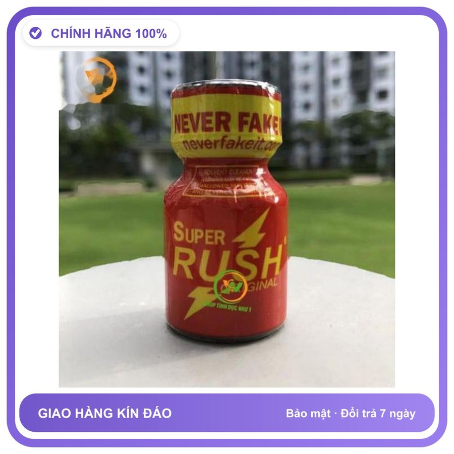 Sản phẩm hỗ trợ tăng sinh lý Chai sản phẩm hít Popper Super Rush 10ml tăng khoái cảm Chai 10ml Bản Tiêu Chuẩn