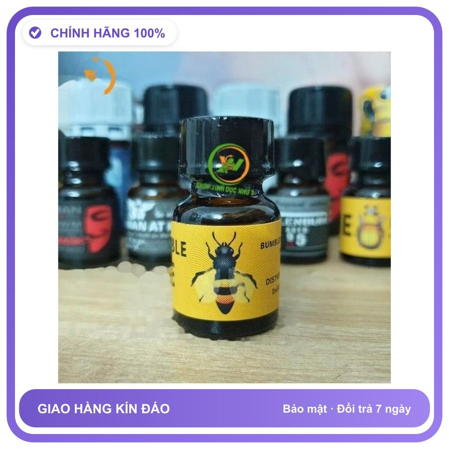 Sản phẩm hỗ trợ tăng sinh lý Chai sản phẩm hít Popper Ong Vàng 10ml tăng khoái cảm Chính Hãng An Toàn Tiện Lợi Giao Nhanh Toàn Quốc Mẫu Mới