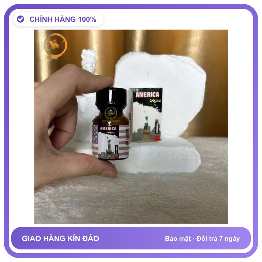 Sản phẩm hỗ trợ tăng sinh lý sản phẩm hít Popper Mỹ Tăng khoái cảm cực mạnh America Chai 10ml Bản Tiêu Chuẩn