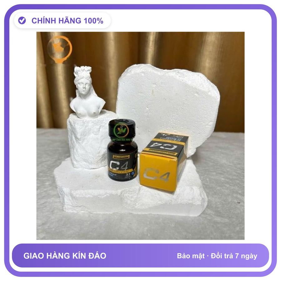 Sản phẩm hỗ trợ tăng sinh lý Chai sản phẩm hít Popper C4 vàng tăng kích thích khoái cảm 10ml Chính Hãng An Toàn Tiện Lợi Giao Nhanh Toàn Quốc Loại Tốt