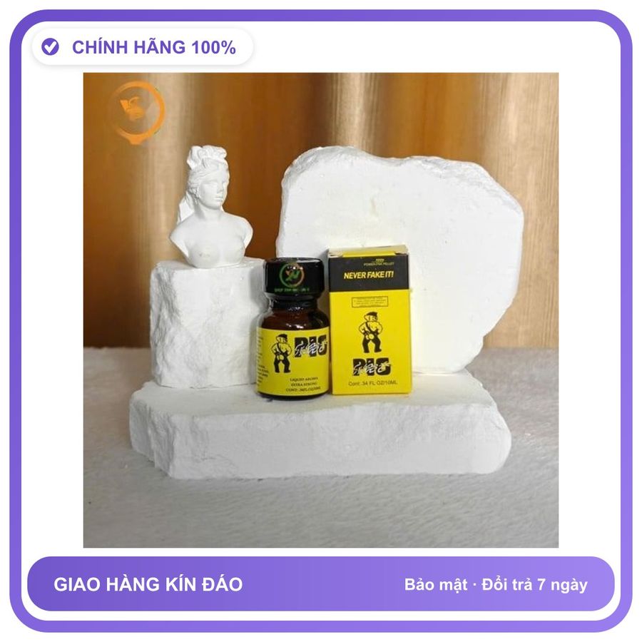 Sản phẩm hỗ trợ tăng sinh lý Chai sản phẩm hít Popper Pig Never Fake It tăng khoái cảm 10ml Chai 10ml Cao Cấp