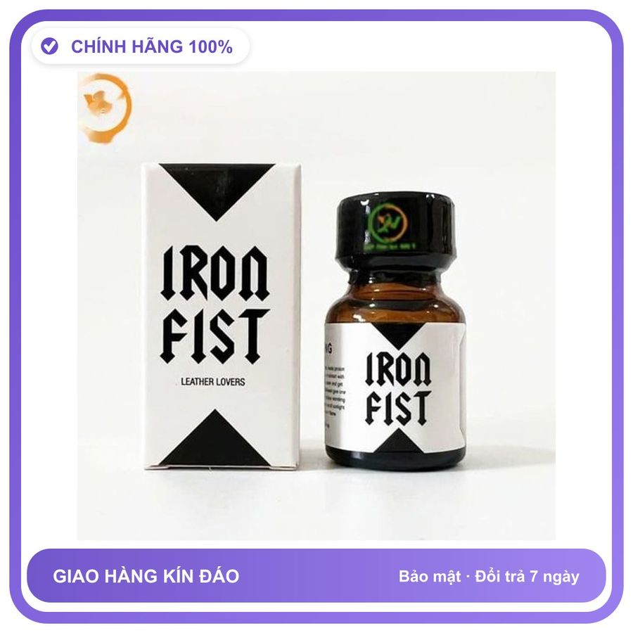 Sản phẩm hỗ trợ tăng sinh lý Chai hít hỗ trợ tăng cường khoái cảm Popper Iron Fist 10ml Chai 10ml Hàng Nhập Khẩu