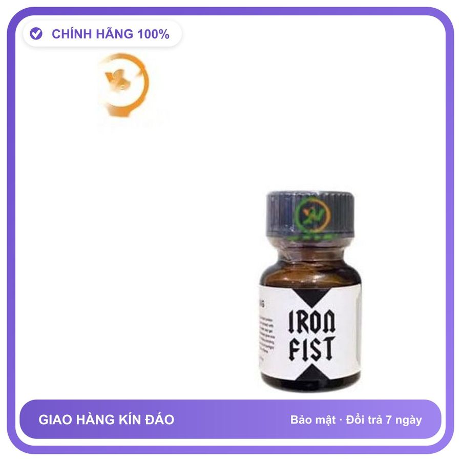 Sản phẩm hỗ trợ tăng sinh lý Chai hít hỗ trợ tăng cường khoái cảm Popper Iron Fist 10ml Chai 10ml Bản Tiêu Chuẩn
