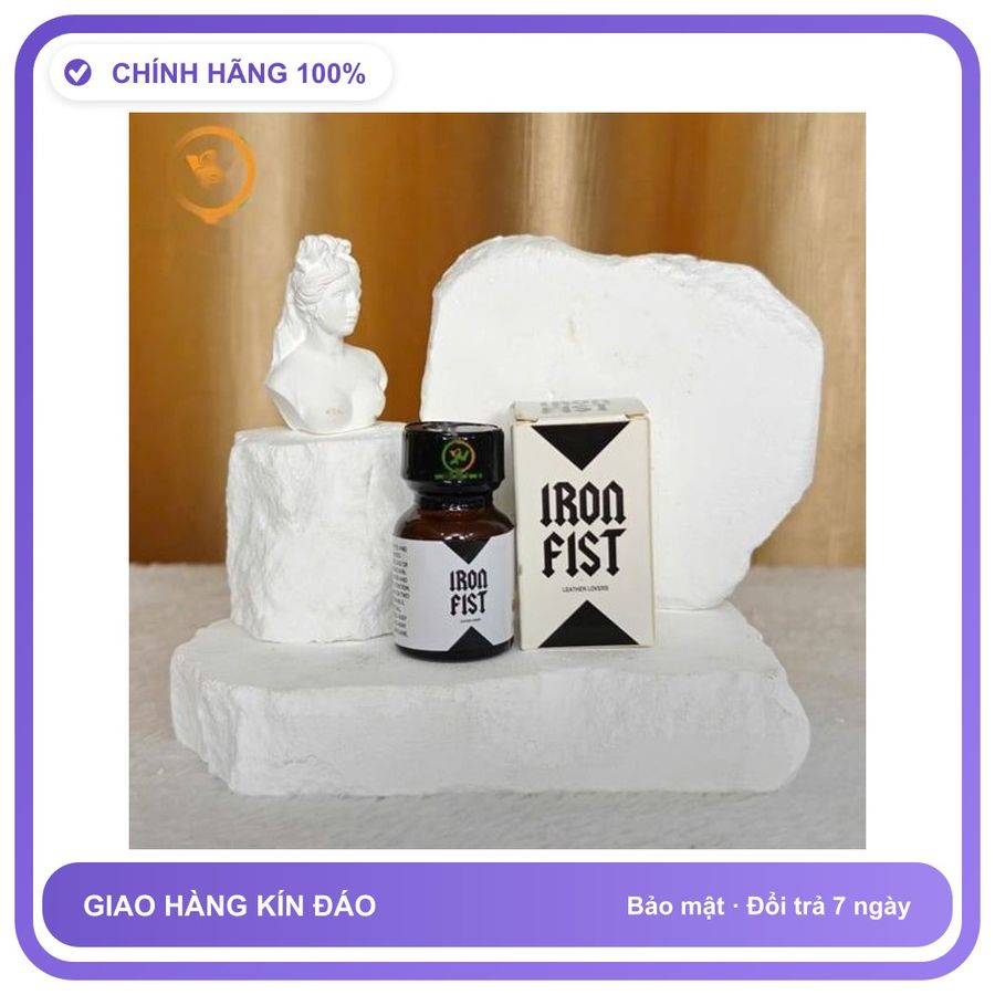 Sản phẩm hỗ trợ tăng sinh lý Chai hít hỗ trợ tăng cường khoái cảm Popper Iron Fist 10ml Chai 10ml Cao Cấp