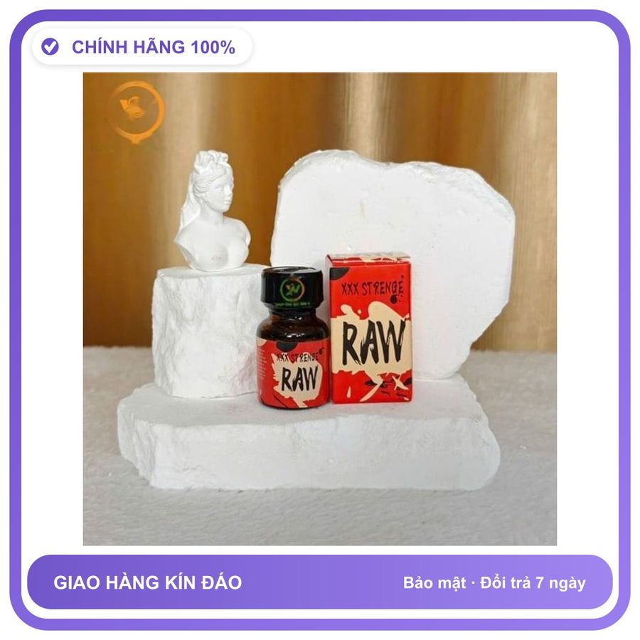 Sản phẩm hỗ trợ tăng sinh lý Chai sản phẩm hít tăng kích thích khoái cảm Popper Strenge Raw 10ml Bản Tiêu Chuẩn