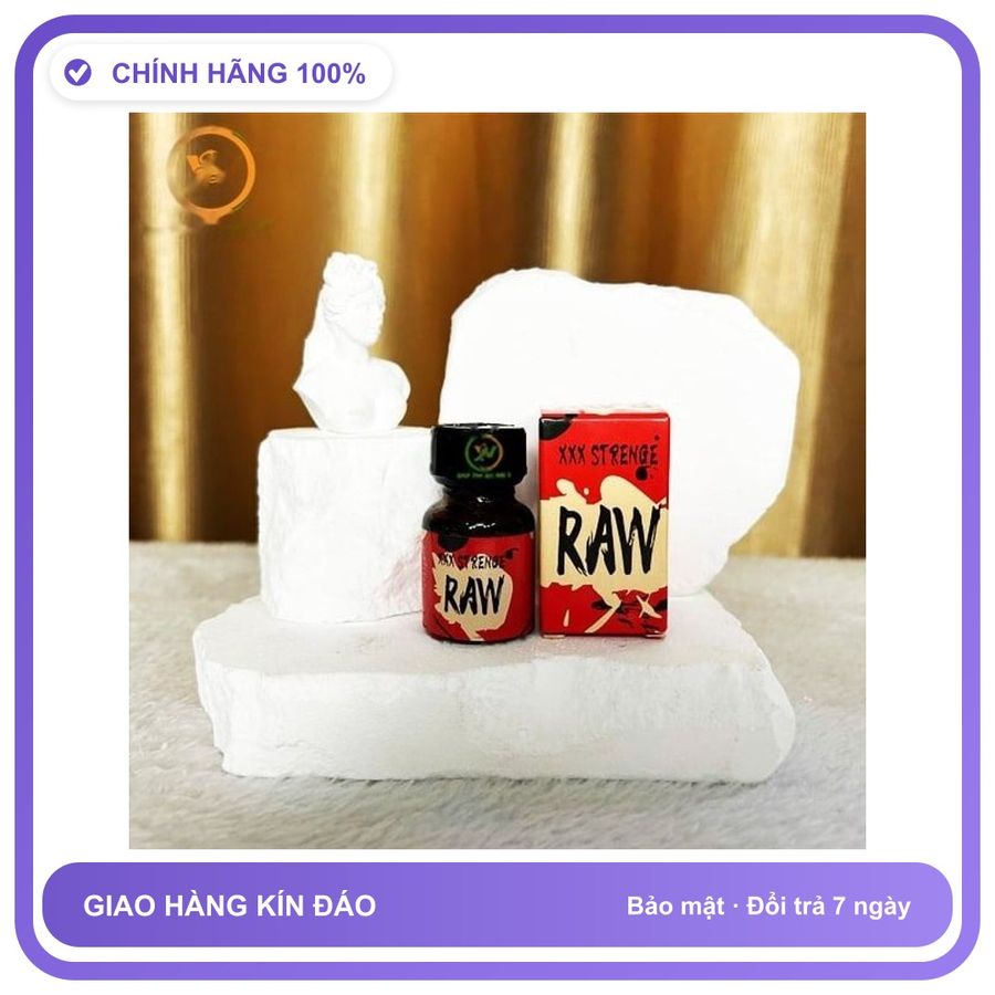 Sản phẩm hỗ trợ tăng sinh lý Chai sản phẩm hít tăng kích thích khoái cảm Popper Strenge Raw 10ml Loại Tốt