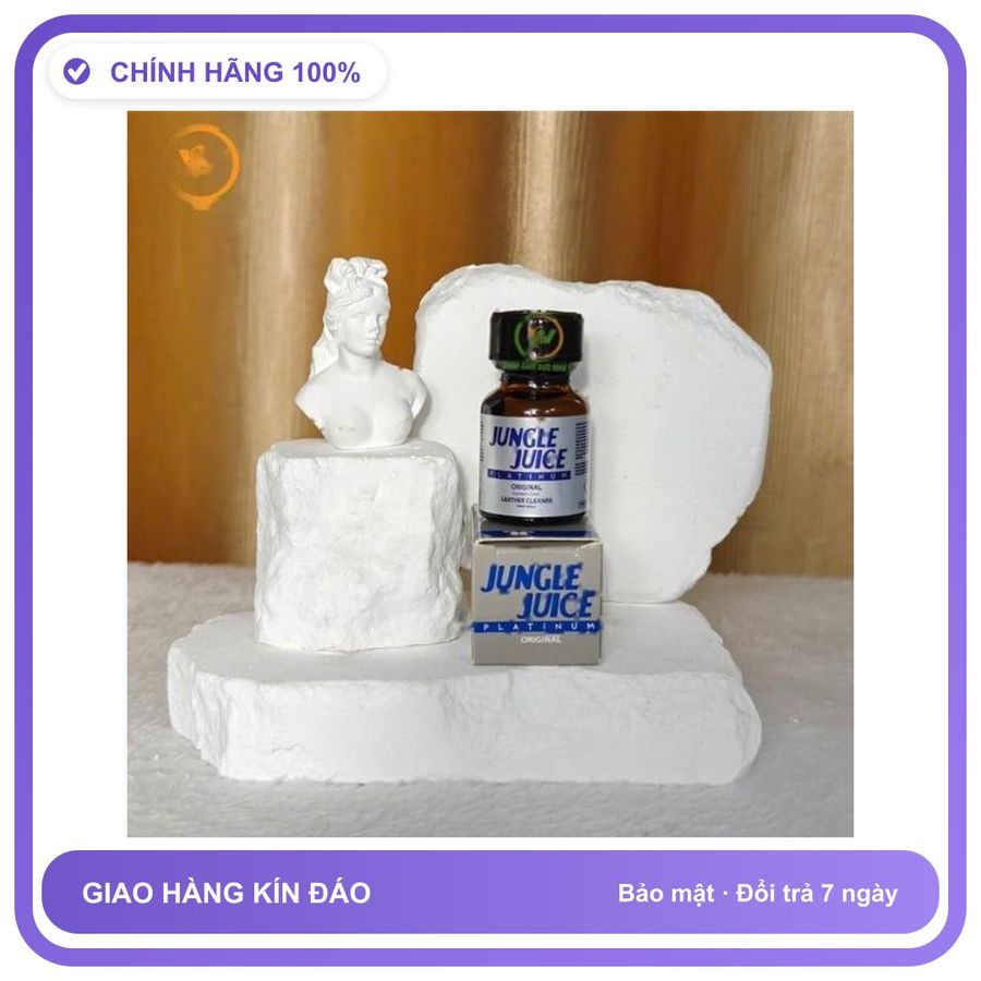 Sản phẩm hỗ trợ tăng sinh lý Chai sản phẩm hít tăng kích thích Popper Jungle Juice Platinum 10ml Bản Tiêu Chuẩn