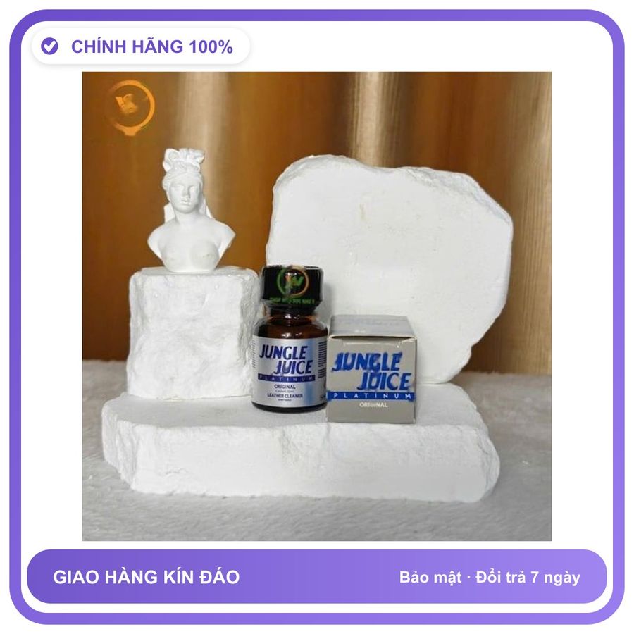 Sản phẩm hỗ trợ tăng sinh lý Chai sản phẩm hít tăng kích thích Popper Jungle Juice Platinum 10ml Cao Cấp