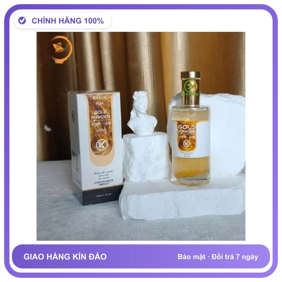 Nước Hoa Tăng Sinh Lý Nam Và Nữ cực mạnh Kakou Gold powder Chai 50ml - Hương Quyến Rũ Cuốn Hút Mẫu Mới