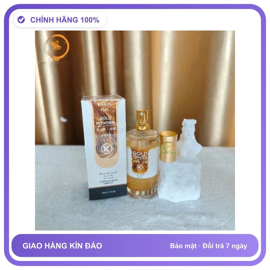 Nước Hoa Tăng Sinh Lý Nam Và Nữ cực mạnh Kakou Gold powder Chai 50ml - Hương Quyến Rũ Cuốn Hút Loại Tốt